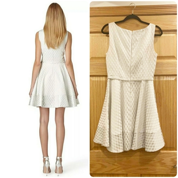 ERIN Erin Fetherston Geo Jacquard A-Line Dress - Picture 2 of 14